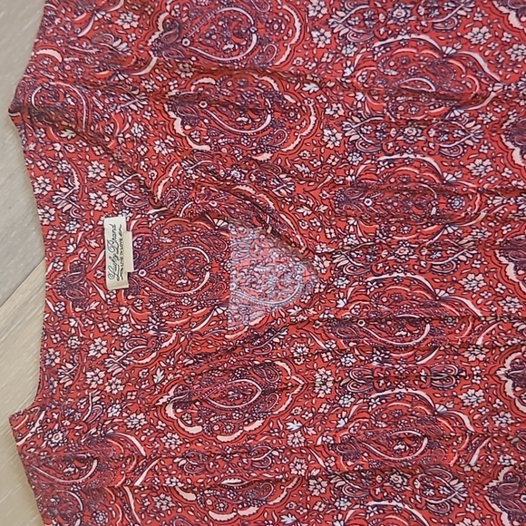 Lucky Brand Mitchell Border Print Dress Women's sz M Country/Boho Floral Dress - Picture 3 of 9